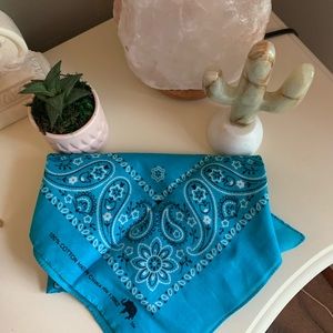 Blue bandanna